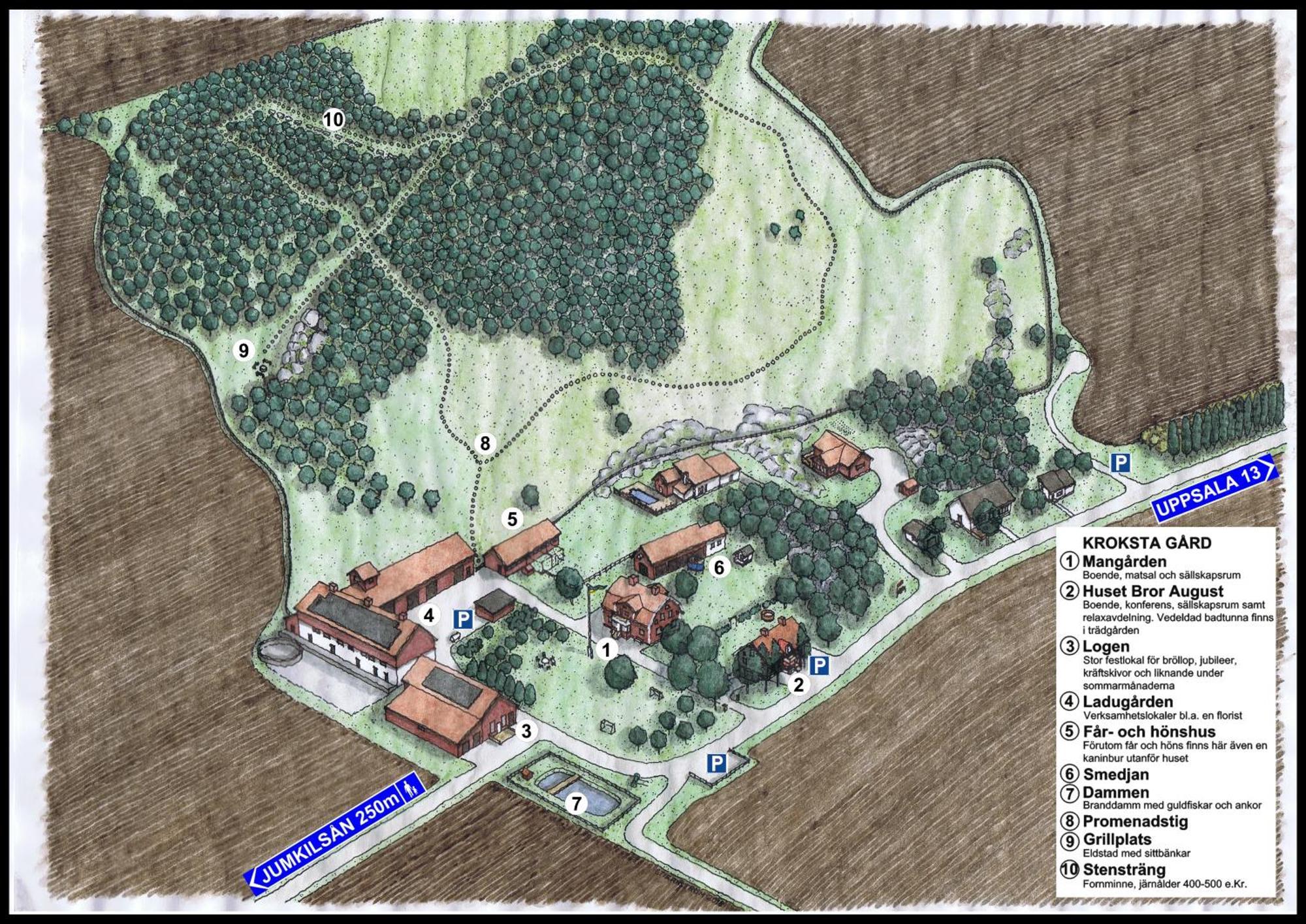 Kroksta Gard Bälinge Exterior foto